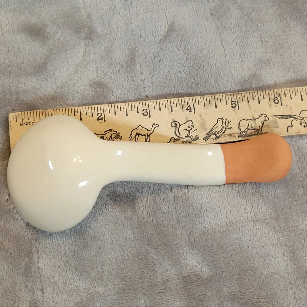 Santa Fe Dip Bowl and Ladle Set Cream Southwestern Geometric Ceramic Portugal